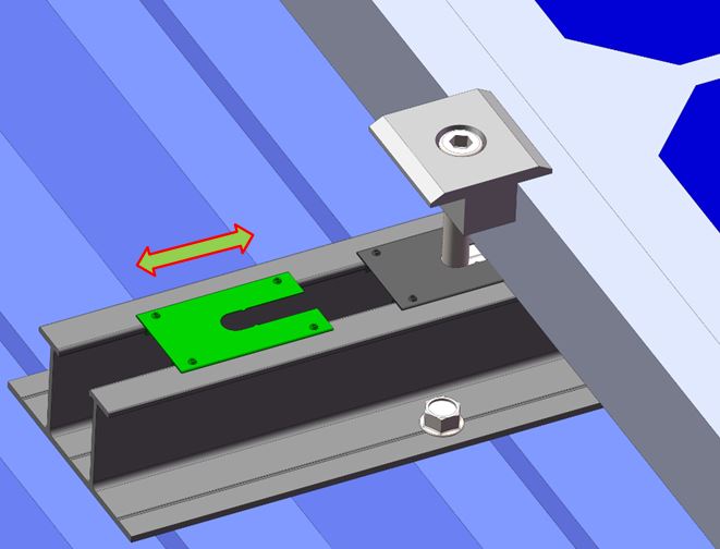 Saules paneļa montāžas sliedes solar panel mounting slotted rails