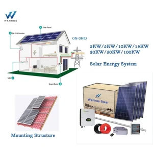 5kw 10kw 15kw 20kw režģa saules sistēmā