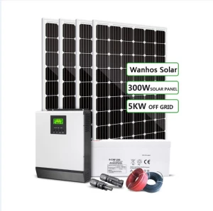 Augstas kvalitātes 5kw bezsaistes saules paneļu enerģijas sistēma