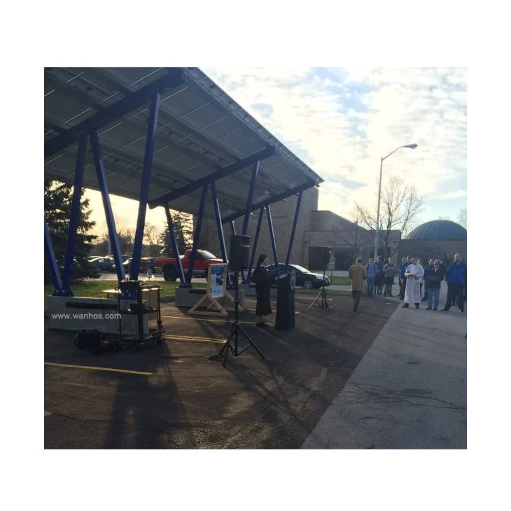 Solar Panel Carport Structure System 10 Years Warranty