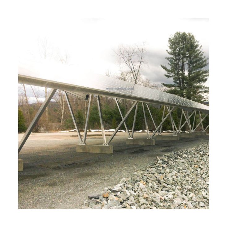 Solar Panel Carport Structure System 10 Years Warranty